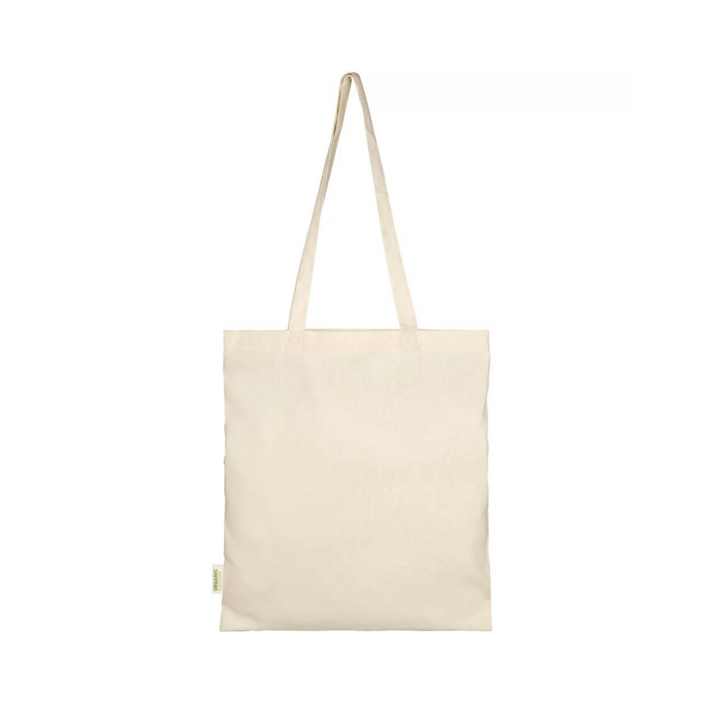 Plain Canvas Tote Bag Cream Front